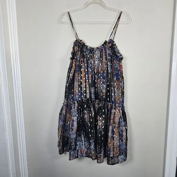 Forever 21 Multicolor Sleeveless Mini Shift Women's Dress Medium NWT - Picture 2 of 11